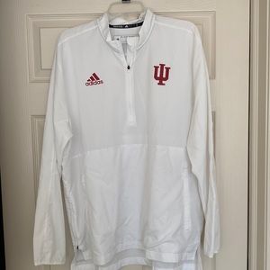 Indiana University - Adidas - Primegreen Aeroready - Windbreaker Quarter Zip